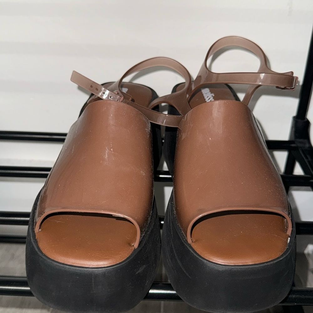 Brown Melissa Pose Heeled Sandals